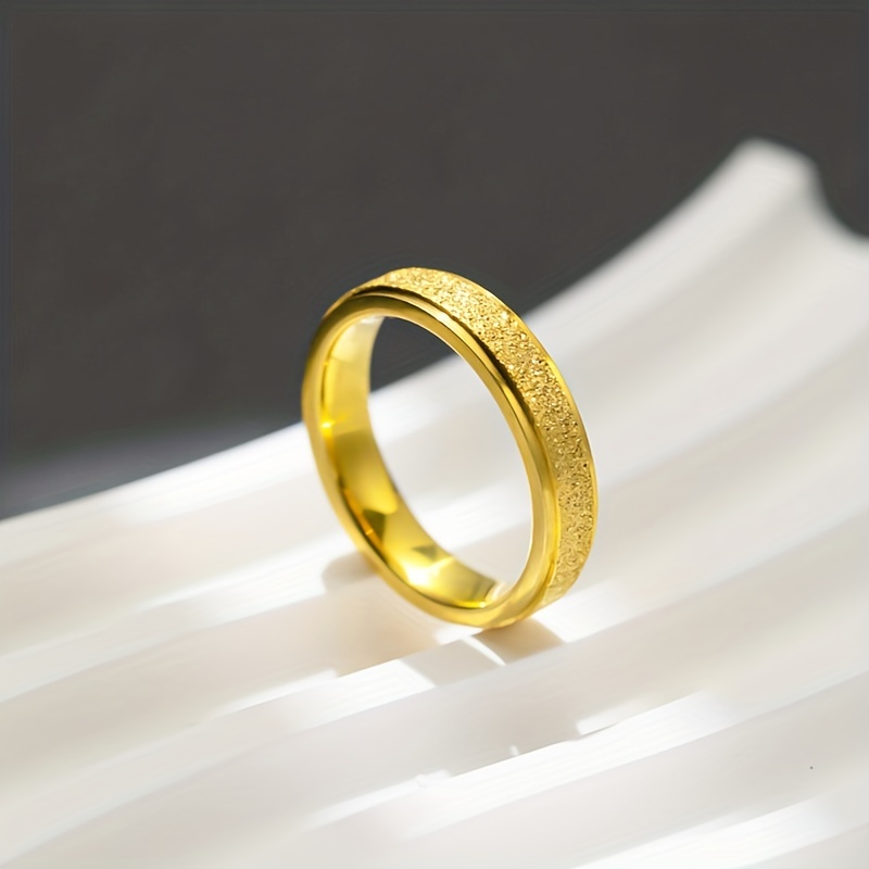 4mm Frosted Wedding Ring